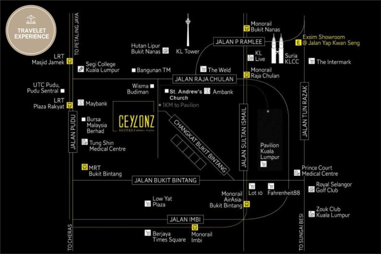 Ceylonz Suite Klcc, Travelet Kuala Lumpur Esterno foto